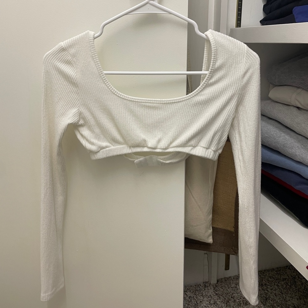 Edikted White Crop Top